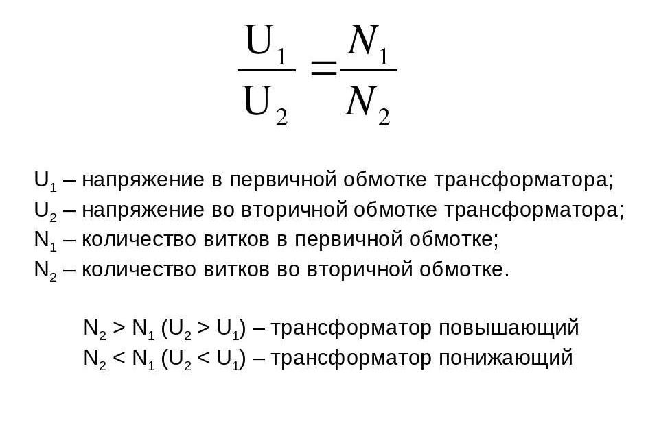 принцип работы трансформатора